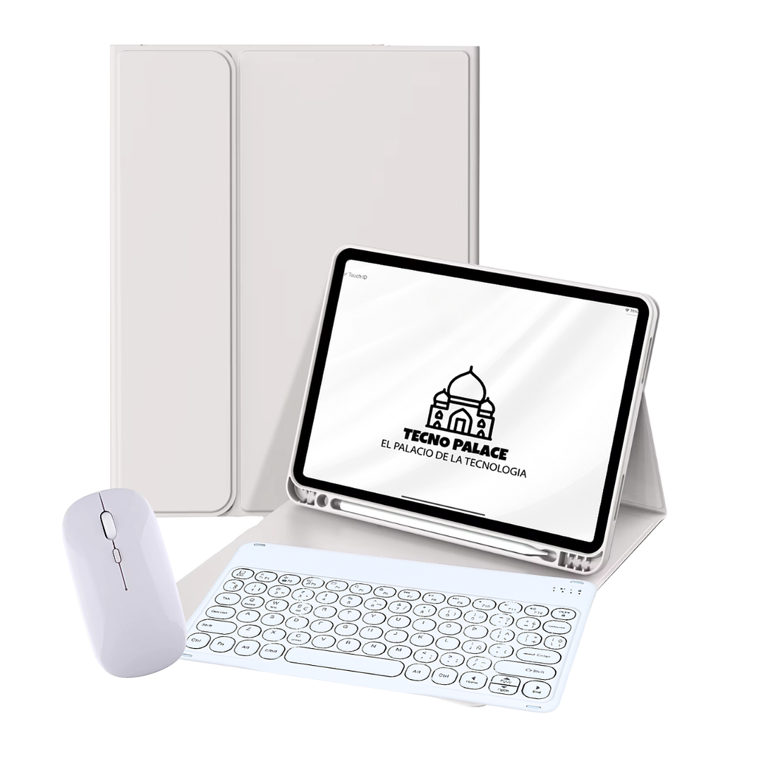 Fundas Tipo Libro Con Teclado 2.0 Para Tablet Samsung + Mouse 16