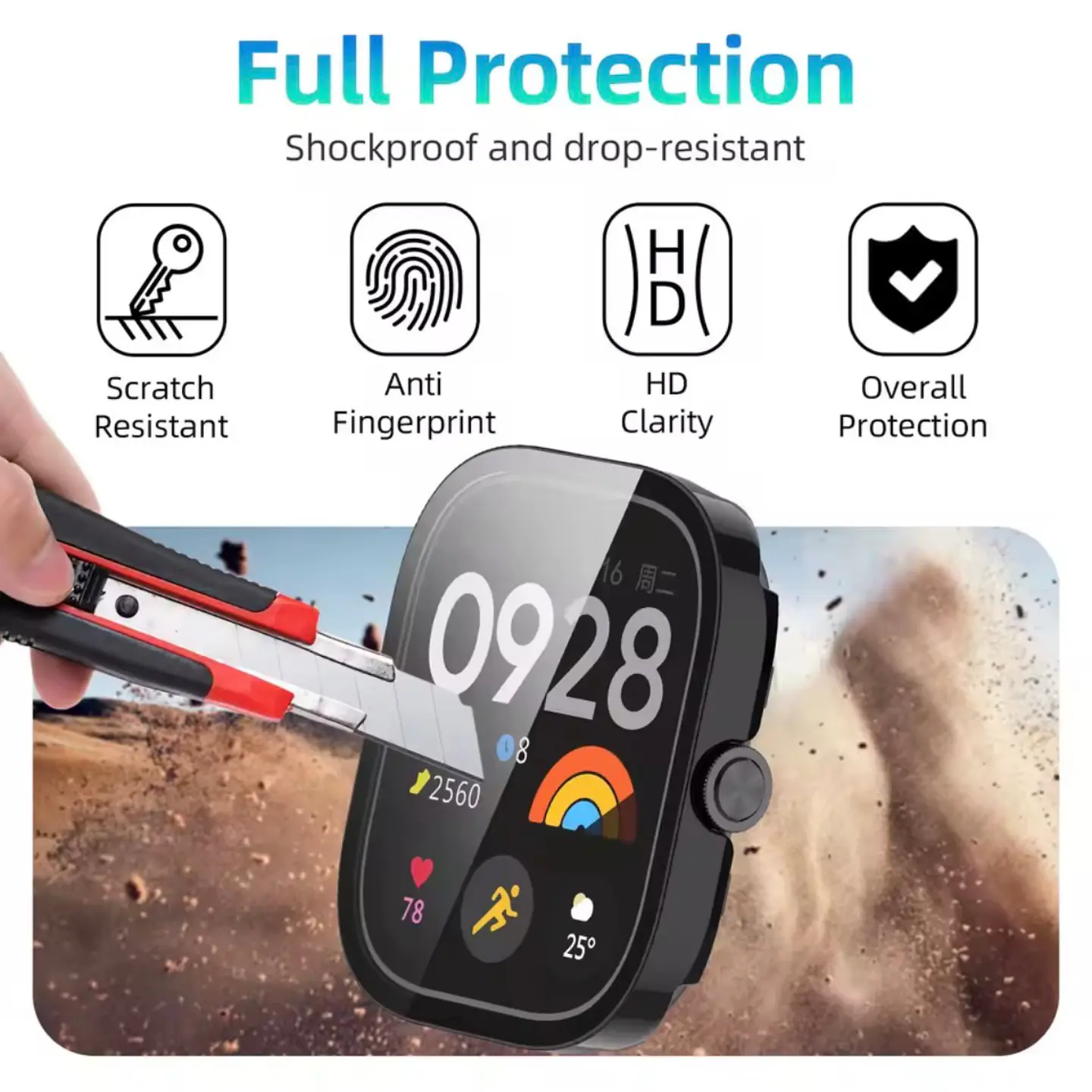 Protector De Vidrio Templado Para Redmi Watch 5 Lite 9