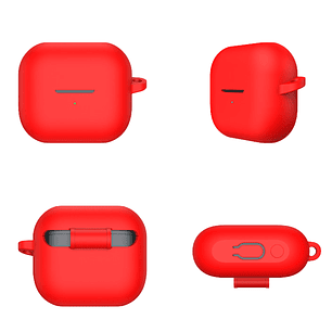 Funda Para Buds 3 / 3Pro / 3Fe Silicona Con Gancho