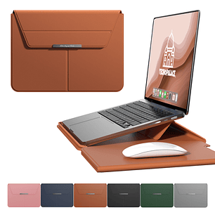 Funda Premium Multifuncional Notebook Macbook Con Soporte Plegable