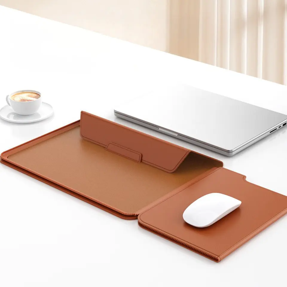 Funda Premium Multifuncional Notebook Macbook Con Soporte Plegable 3