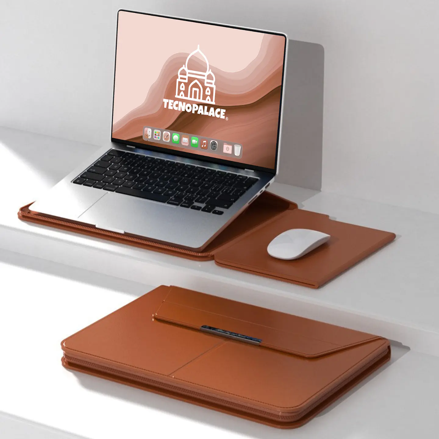 Funda Premium Multifuncional Notebook Macbook Con Soporte Plegable 11