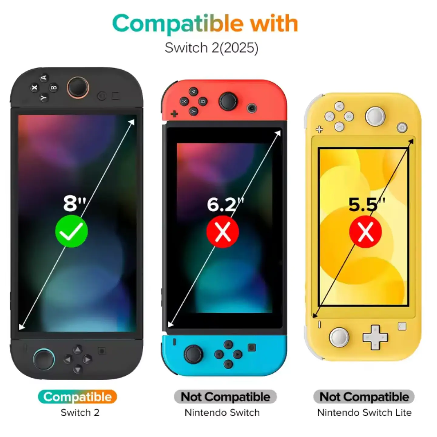 Lámina Vidrio Con Instalador Facil Nintendo Switch 2  5