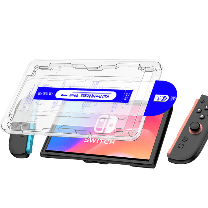 Lámina Vidrio Con Instalador Facil Nintendo Switch 2  6