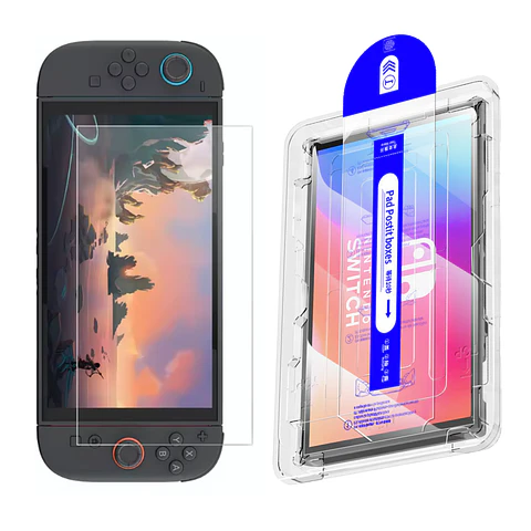 Lámina Vidrio Con Instalador Facil Nintendo Switch 2 