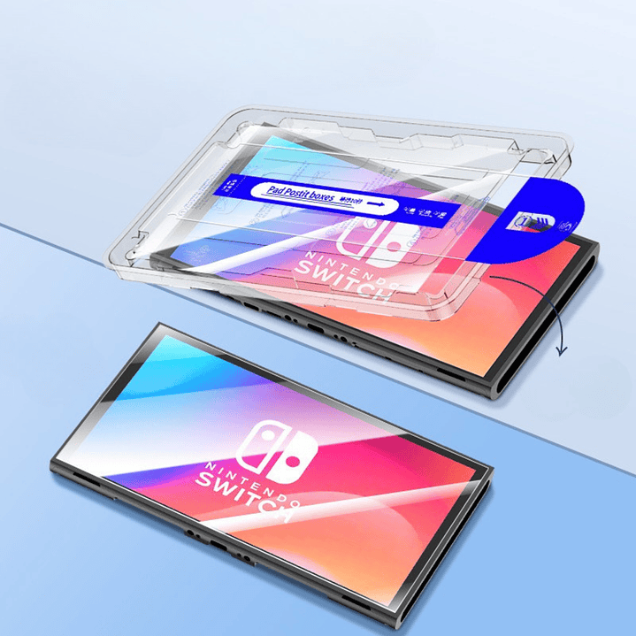 Lámina Vidrio Con Instalador Facil Nintendo Switch 2  7