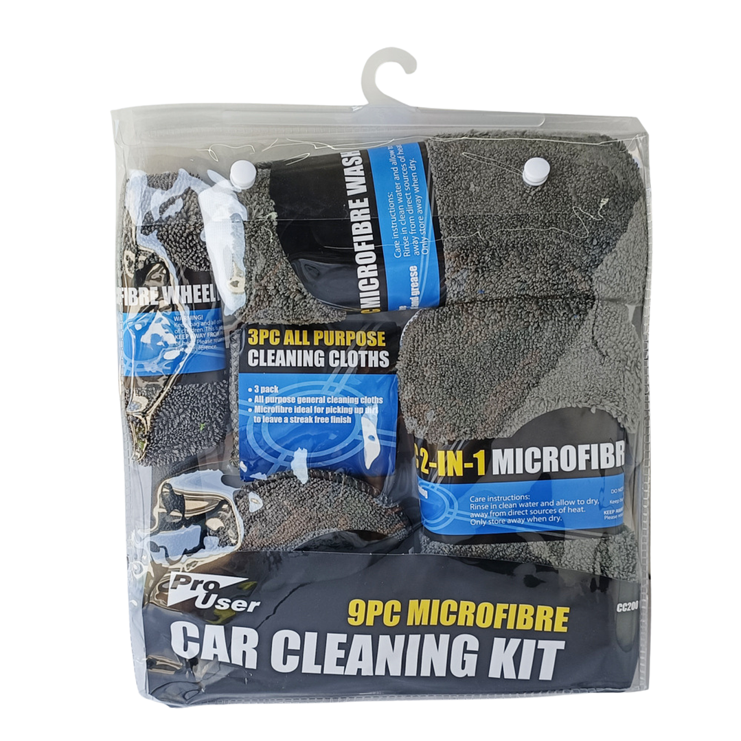 Kit Profesional de Limpieza Automotriz en Microfibra – 9 Piezas 8