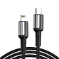 Cable Tranzado Tipo C a Ligthning para iPhone de 1mt - Miniatura 1