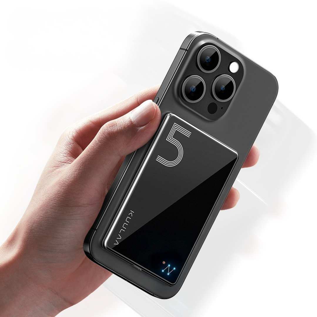 Batería Portátil KUULAA MagOn 5000mAh Inalámbrica Magnética 5