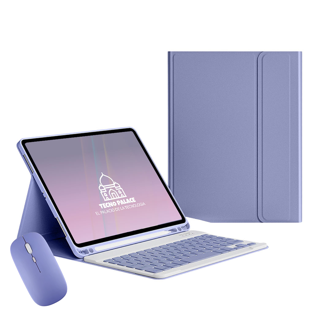 Fundas Tipo Libro Con Teclado + Mouse Para Huawei Tab 15