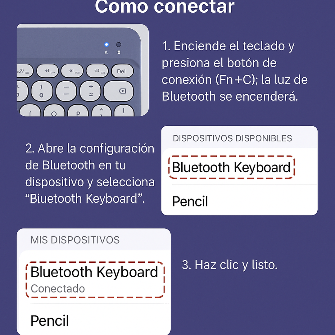 Fundas Tipo Libro Con Teclado 2.0 Para Tablet Honor 2