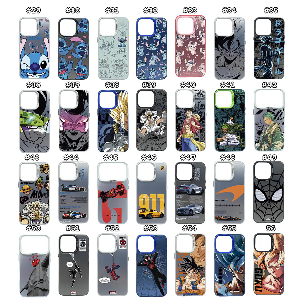 Carcasas Estilo Metalizadas Con Diseños  2