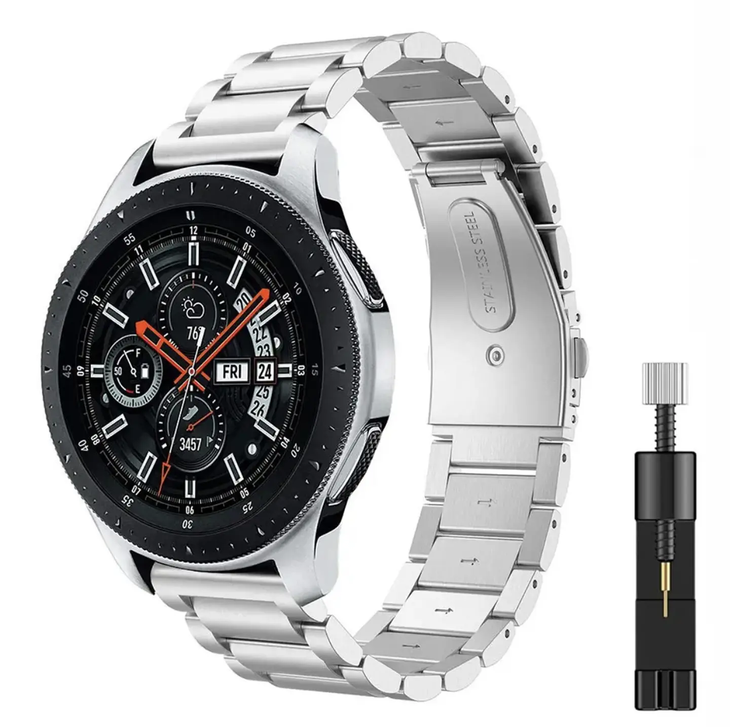 Correas Metálicas De Eslabón Xiaomi Mi Watch S4/S3/S2/S1 8