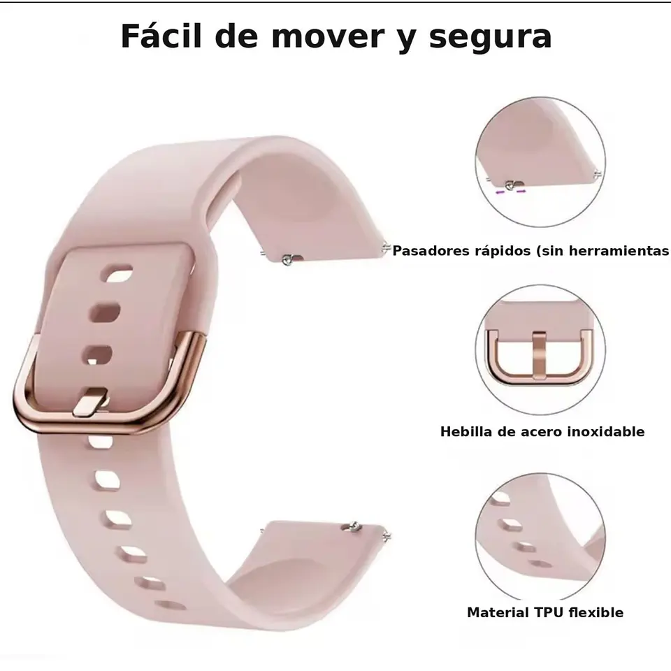 Correas De Silicona Con Hebilla Xiaomi Mi Watch S4/S3/S2/S1 3
