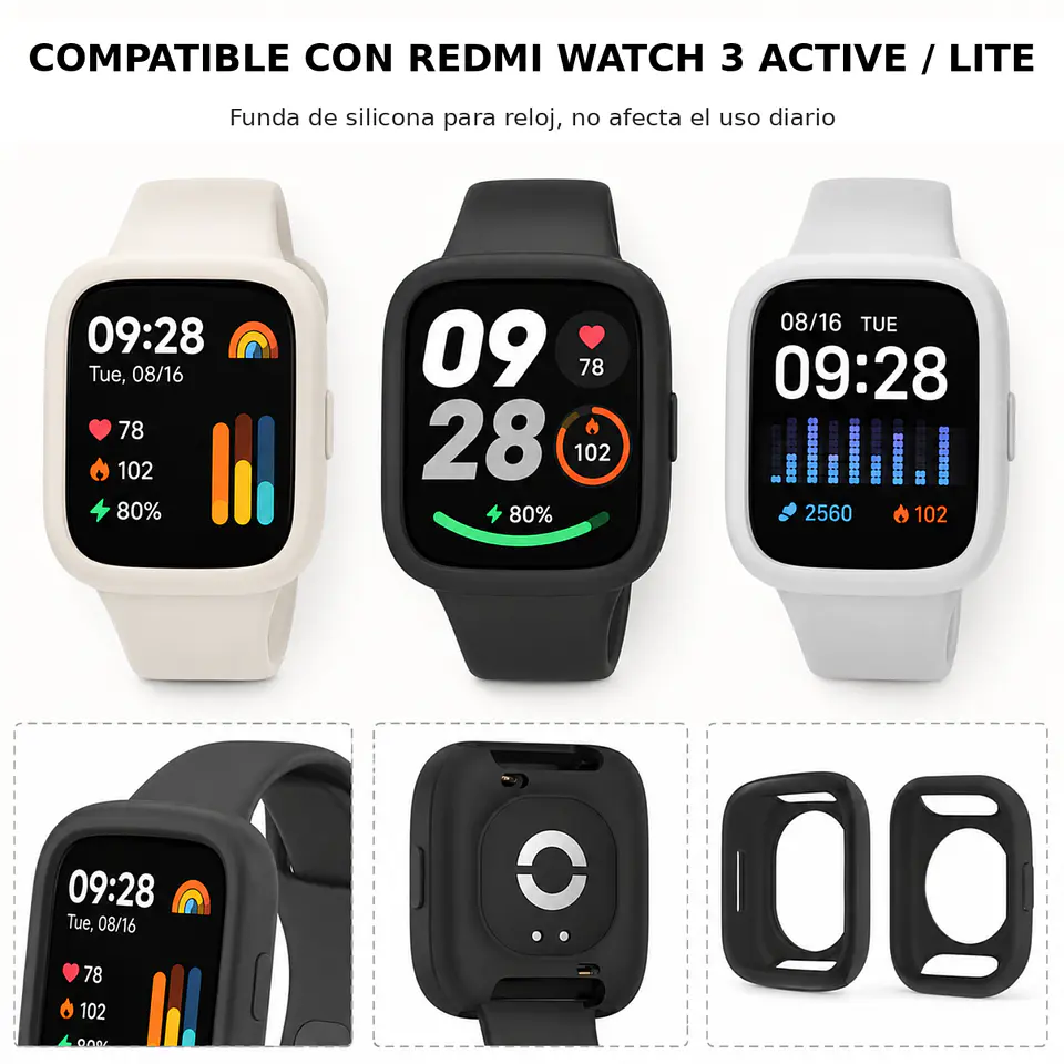 Protector Abierto De Silicona Para Redmi Watch 3 Active / Lite 3