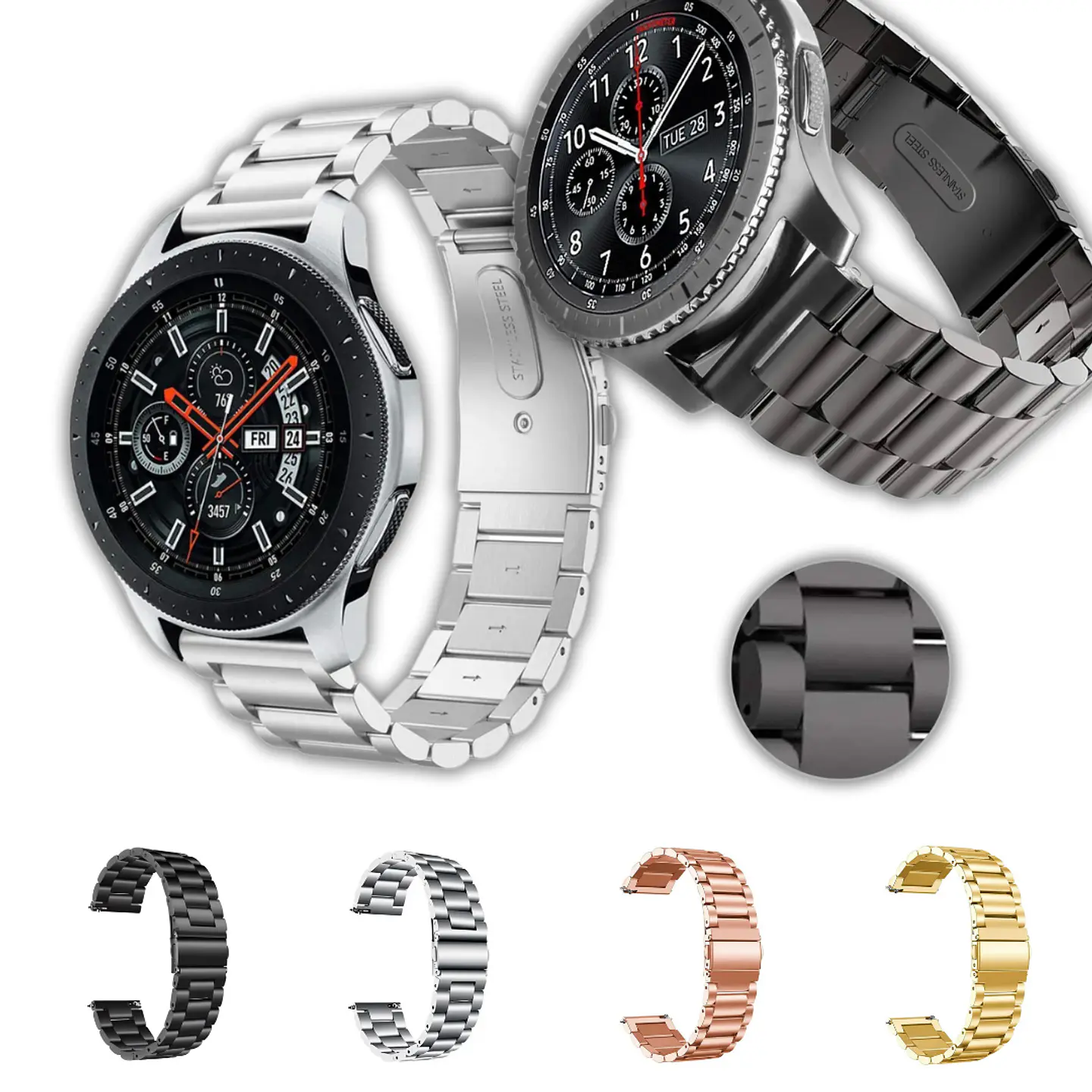 Correas Metálicas De Eslabón Huawei Watch Ultimate 1 / 2 1