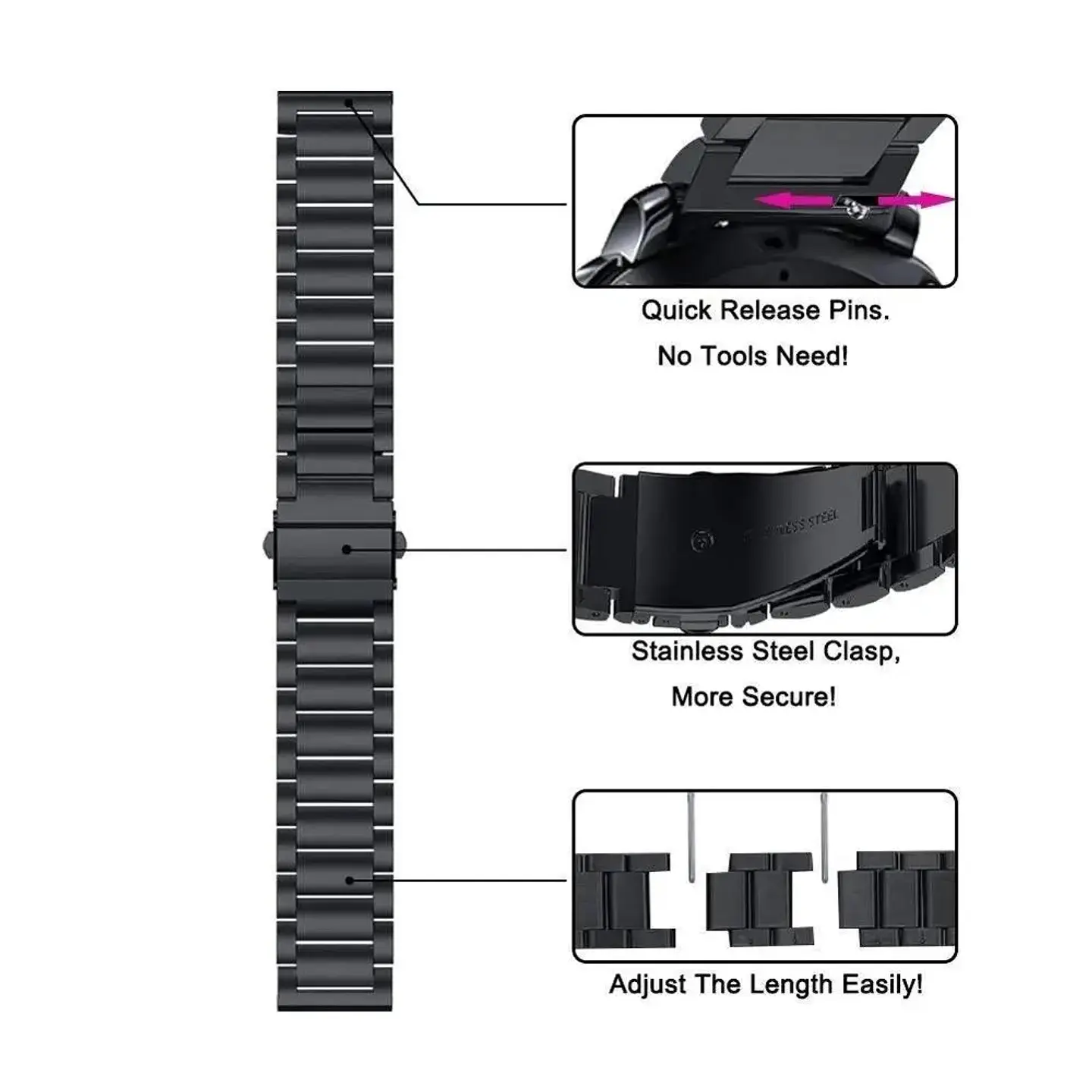 Correas Metálicas De Eslabón Xiaomi Watch S5 - 46MM 3