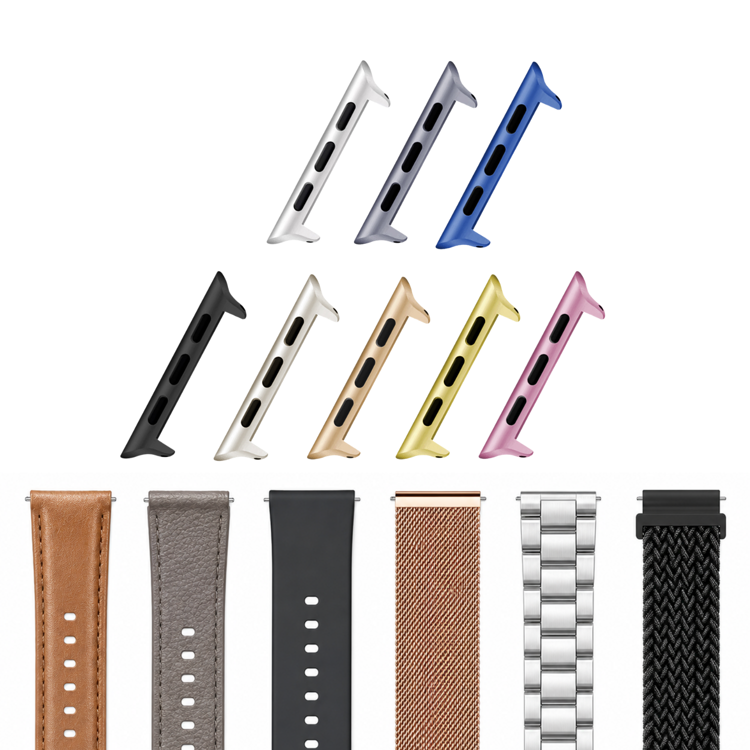 Adaptador Para Apple Watch 42/44/45/46/49 A Correas Universales