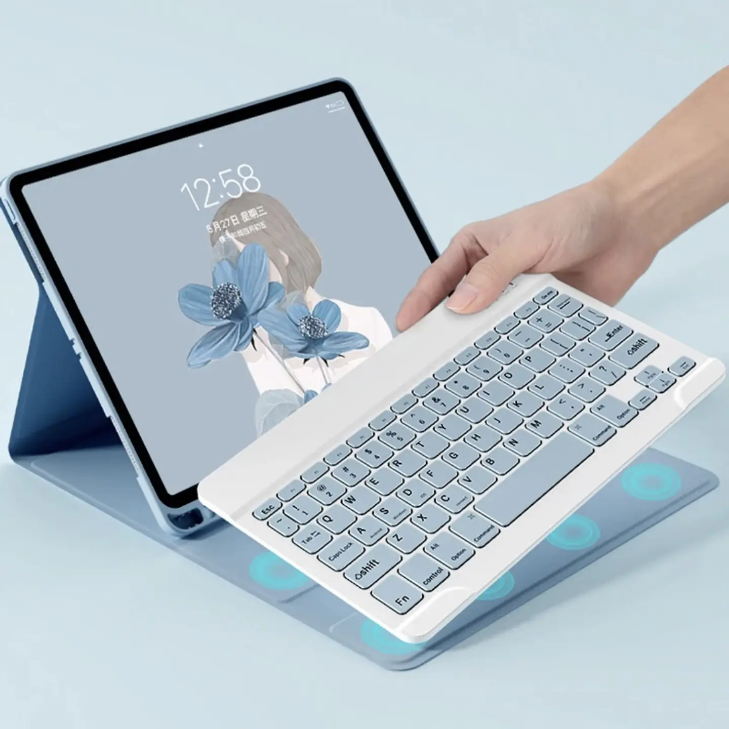 Fundas Tipo Libro Con Teclado Para Redmi Pad 2 Pro 12.1