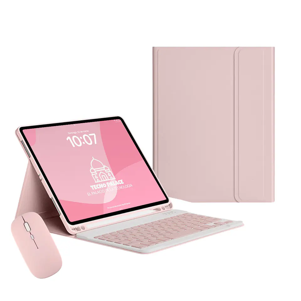 Fundas Tipo Libro Con Teclado + Mouse Para Redmi Pad 2 Pro 12.1