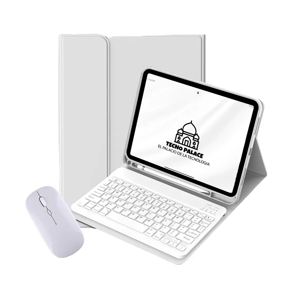 Fundas Tipo Libro Con Teclado + Mouse Para Redmi Pad SE 8.7
