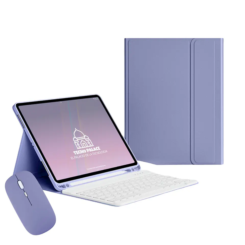 Fundas Tipo Libro Con Teclado + Mouse Para Xiaomi Pad 6 Pro - 11