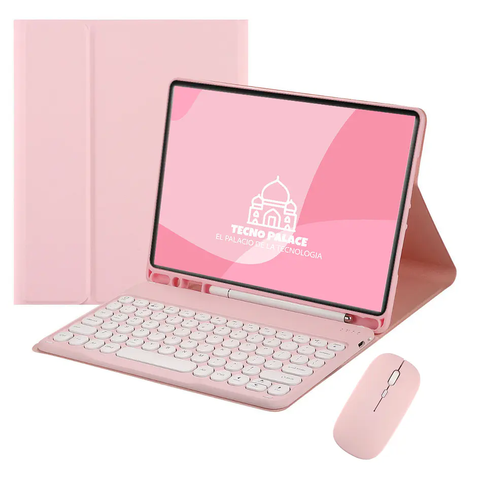 Fundas Tipo Libro Con Teclado 2.0 + Mouse Para Xiaomi Pad 6 Pro - 11