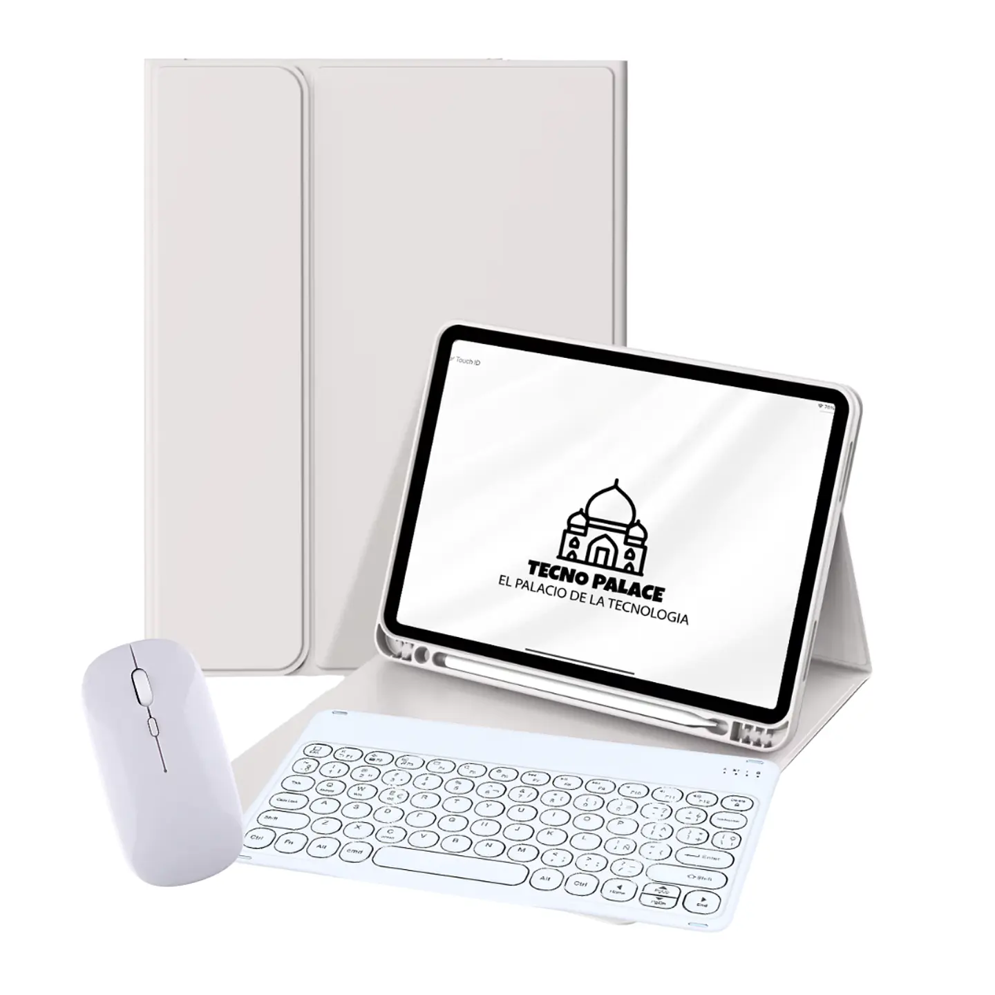 Fundas Tipo Libro Con Teclado 2.0 + Mouse Para Xiaomi Pad 6 Pro - 11