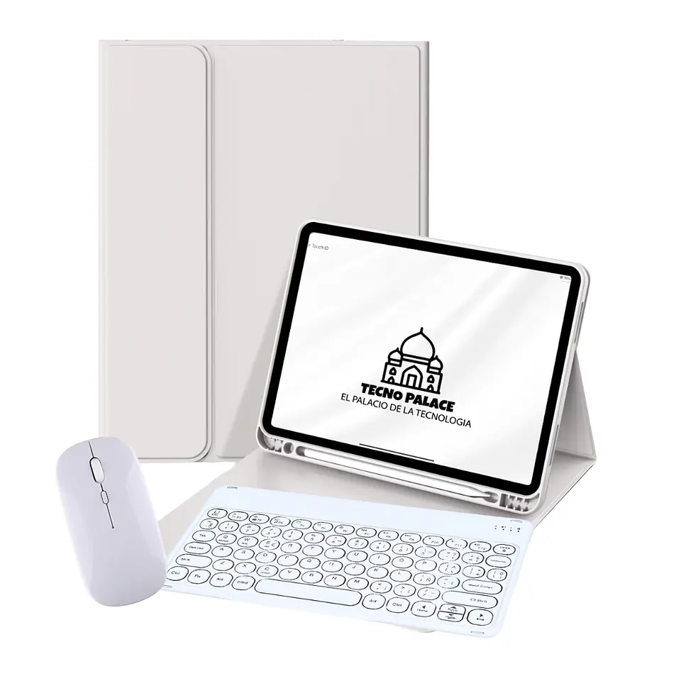 Fundas Tipo Libro Con Teclado 2.0 + Mouse Para Xiaomi Pad 6 Pro - 11