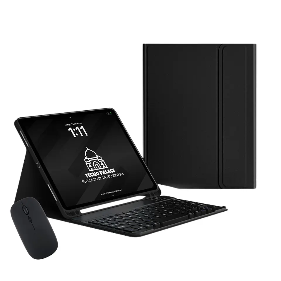 Fundas Tipo Libro Con Teclado + Mouse Para Xiaomi Pad 8 Pro - 11