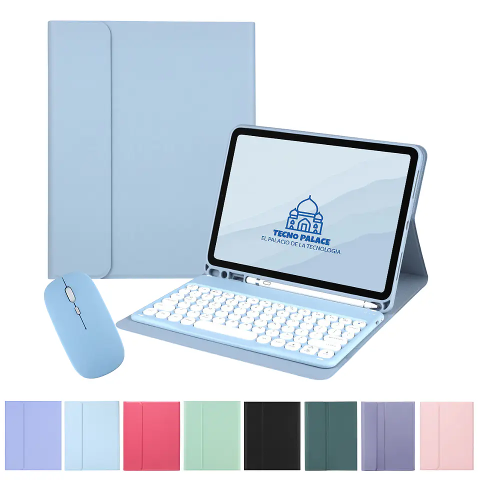 Fundas Tipo Libro Con Teclado 2.0 + Mouse Para Xiaomi Pad 8 Pro - 11