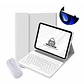 Fundas Tipo Libro Con Teclado + Mouse Para Lenovo M10 1Gen - 10.1 Pulg - Miniatura 18