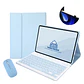 Fundas Tipo Libro Con Teclado + Mouse Para Lenovo M10 Plus 3Gen TB125 TB128  - Miniatura 8