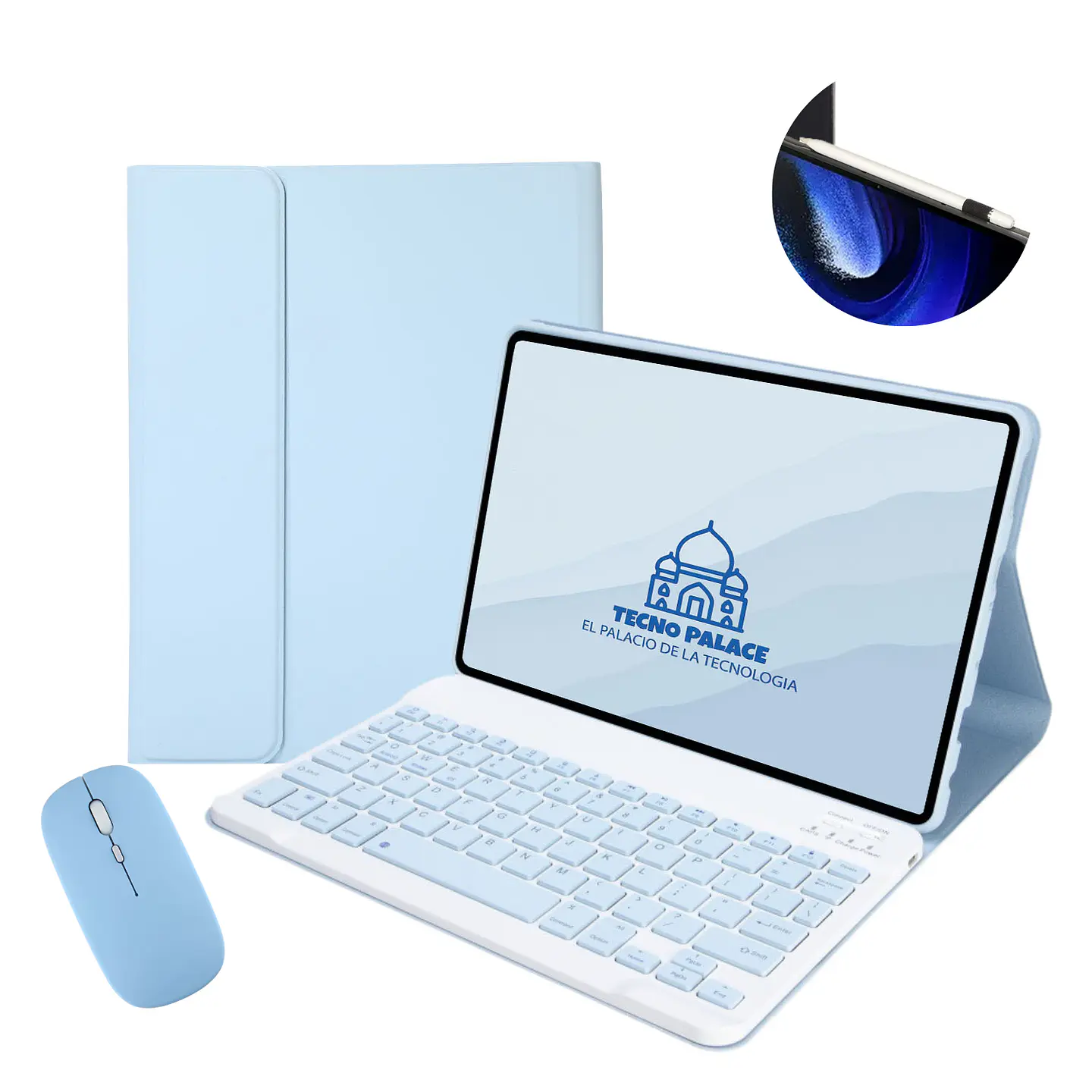 Fundas Tipo Libro Con Teclado + Mouse Para Lenovo Idea Tab 11