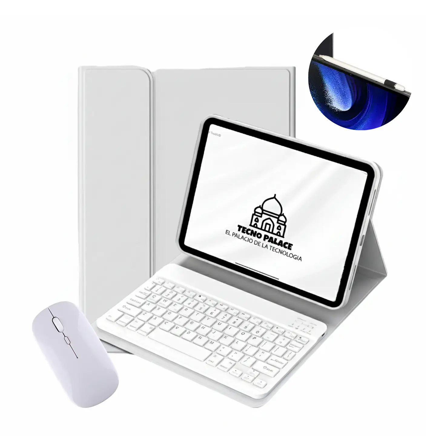 Fundas Tipo Libro Con Teclado + Mouse Para Lenovo Idea Tab 11