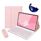 Fundas Tipo Libro Con Teclado + Mouse Para Lenovo Tab Plus 11.5