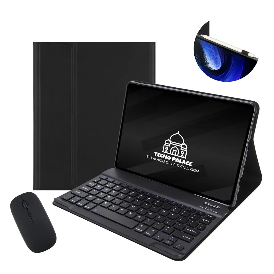 Fundas Tipo Libro Con Teclado + Mouse Para Lenovo Tab P11 2nd Gen TB350FU/XU/XC 7