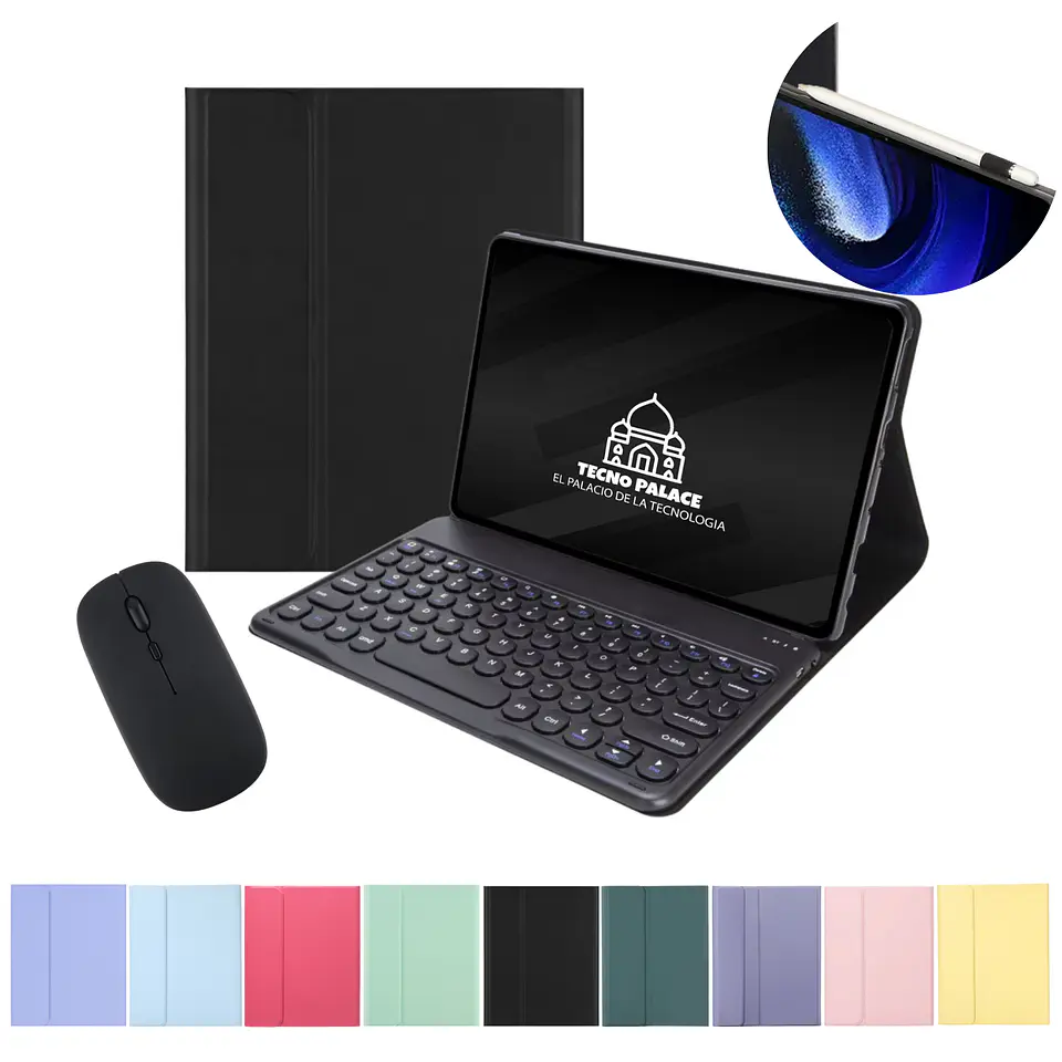 Fundas Tipo Libro Con Teclado 2.0 + Mouse Para Lenovo Tab P11 2nd Gen TB350FU 1