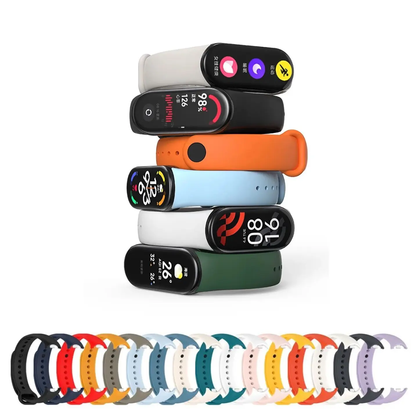 Correas de Silicona Para Xiaomi SmartBand 9 1