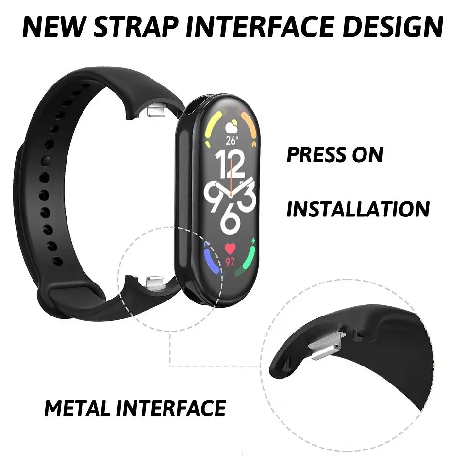 Correas de Silicona Para Xiaomi SmartBand 10 3