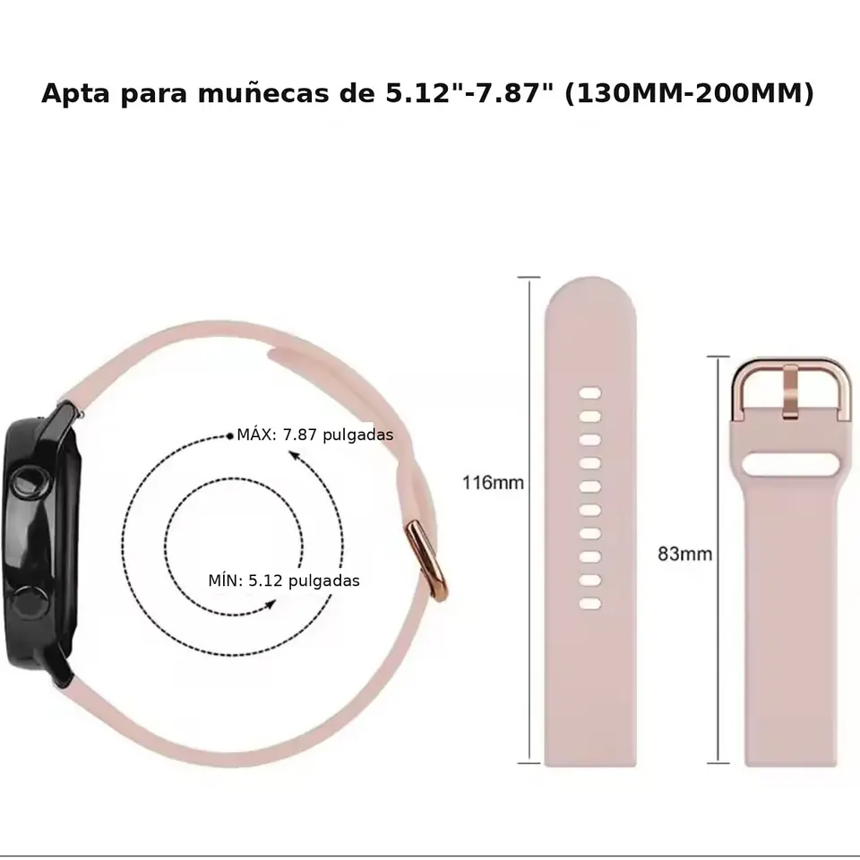 Correa Para Galaxy Fit 3 Silicona Con Hebilla  5