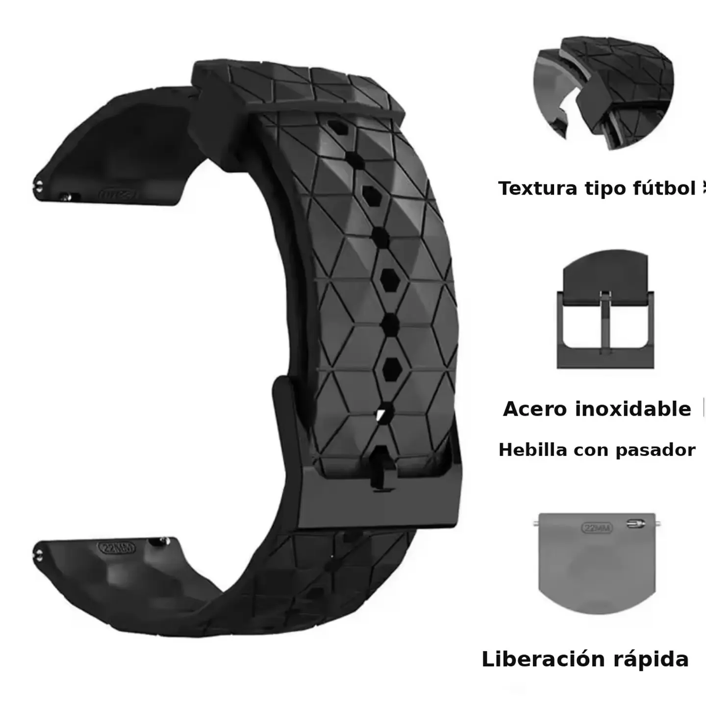 Correa Para Huawei FiT 3 - Silicona Geometrica  6
