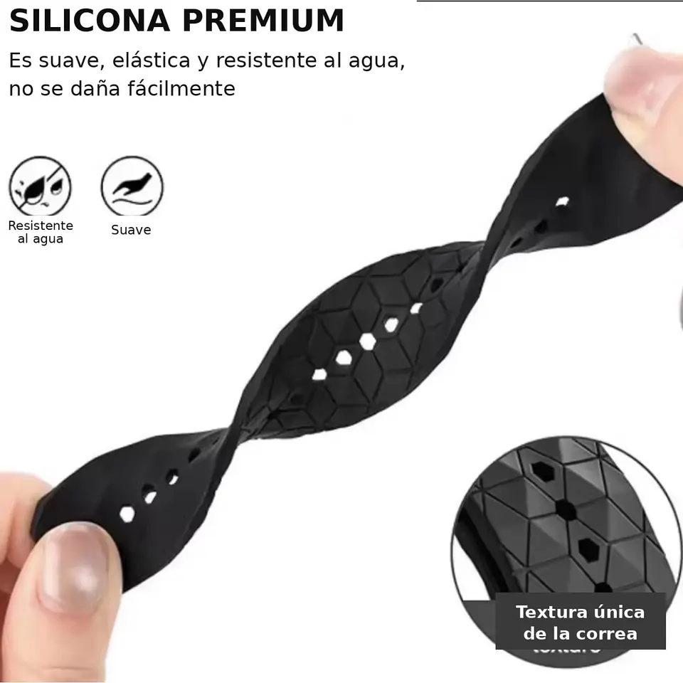 Correa Para Huawei FiT 3 Pro - Silicona Geometrica  5
