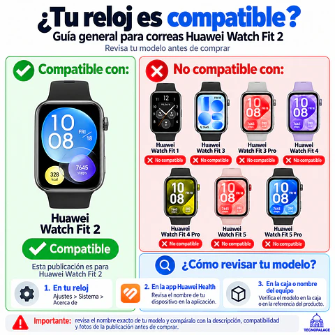 Correas Para Huawei FiT 2 - Silicona Ocean