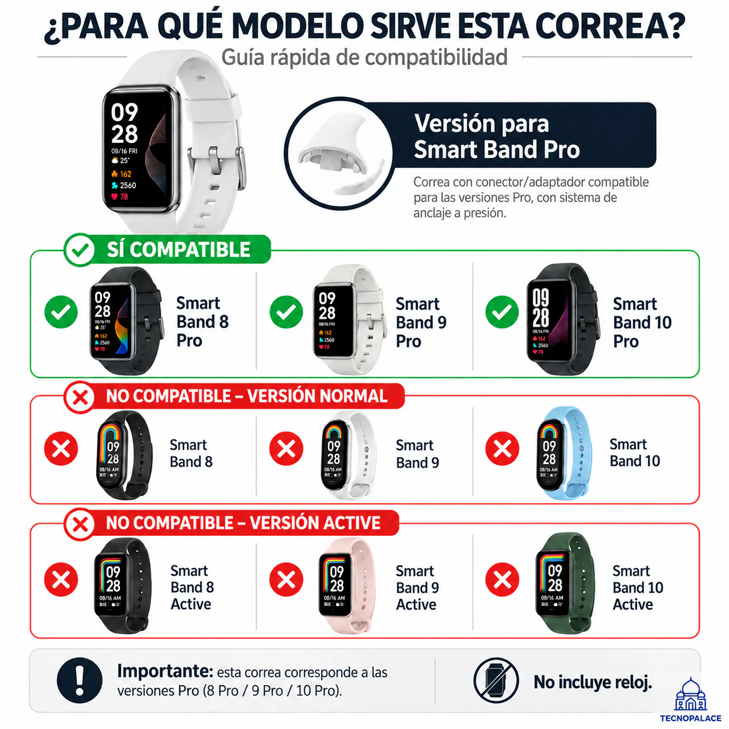 Correas Para Xiaomi Smart Band 8Pro - Deportivas Runner 2