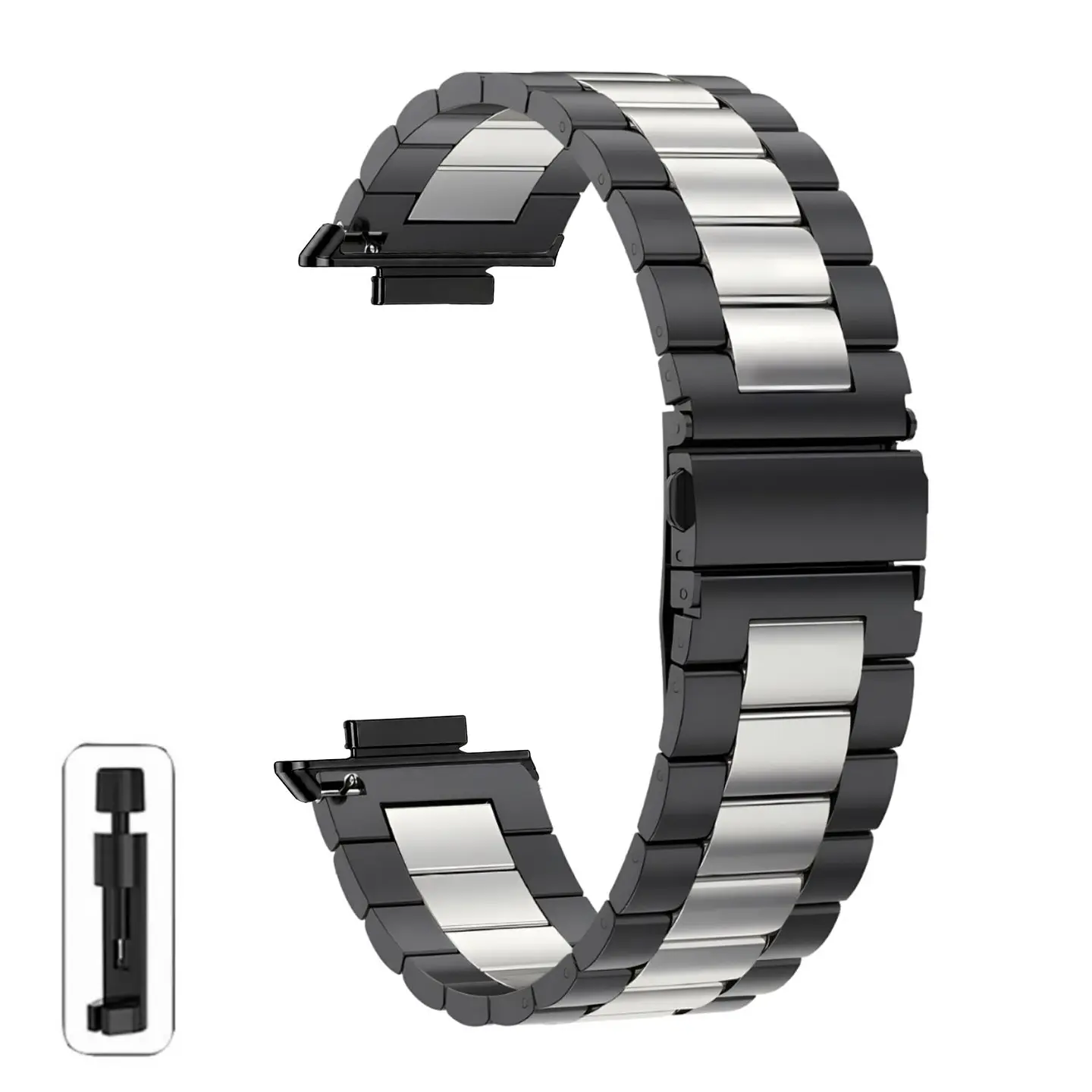 Correas Para Xiaomi Smart Band 10Pro -  Metálicas De Eslabón 6