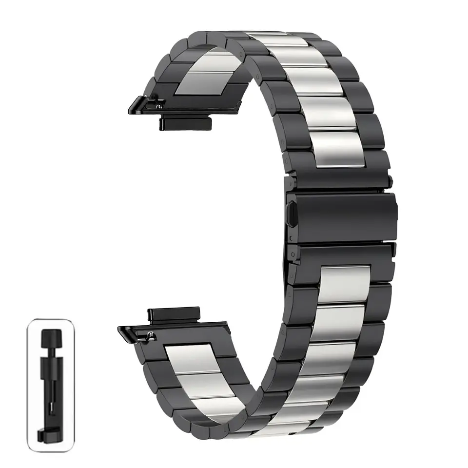 Correas Para Xiaomi Smart Band 10Pro -  Metálicas De Eslabón 6