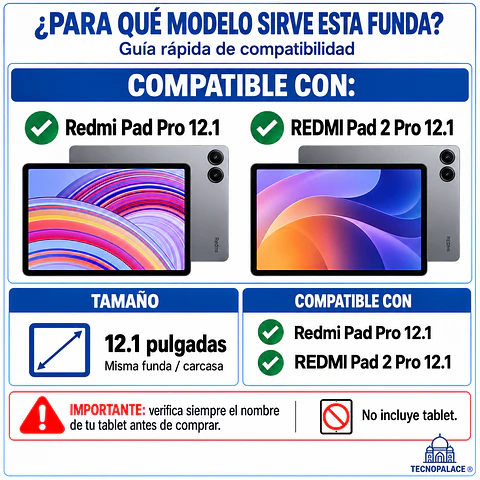 Clear Case Reforzadas Para Xiaomi Redmi Pad 2 Pro 12.1" Pulg