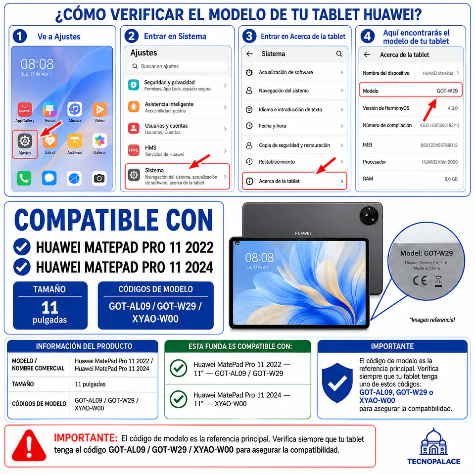 Fundas Tipo Libro Con Teclado Para MatePad Pro 11 2022 GOT-W29 2