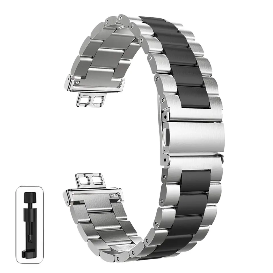 Correas Para Huawei FiT 1 -  Metálicas De Eslabón 10